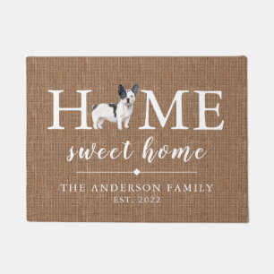 Paillasson French bulldog Home Sweet HomeDoormat