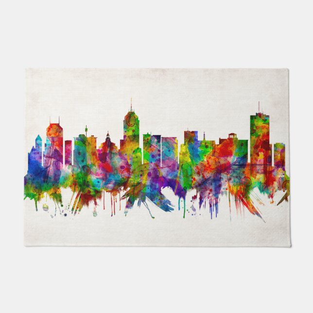 Paillasson Fresno California Skyline (Devant)