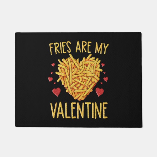 Paillasson Frites Sont Mon Valentin (Devant)