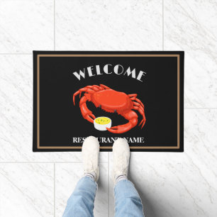 Paillasson Fruits de mer modernes accueil Crab rouge Soupe no