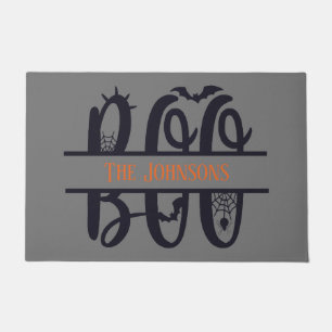 Paillasson Fun Boo Monogram Ajouter Nom Halloween