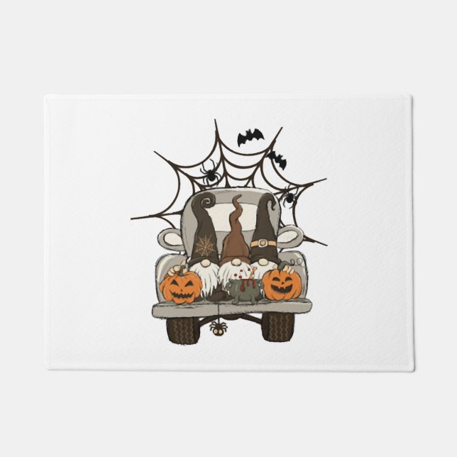 Paillasson Fun Halloween Designs Halloween Gnomes sur un (Devant)