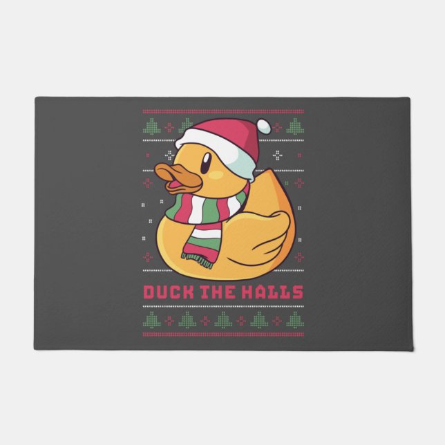 Paillasson Funny and Cute Duck Puns Merry Christmas Duck The (Devant)