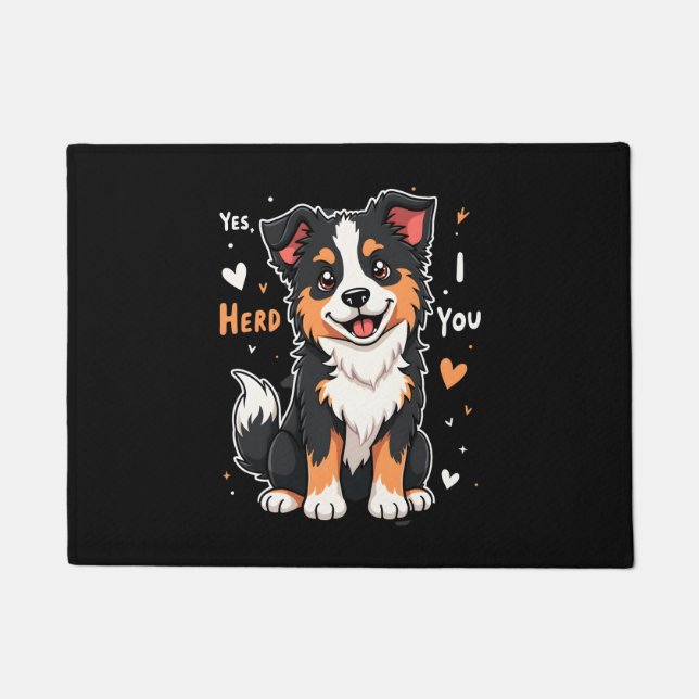 Paillasson Funny Australian Shepherd Mom Gifts Aussie Yes I H (Devant)