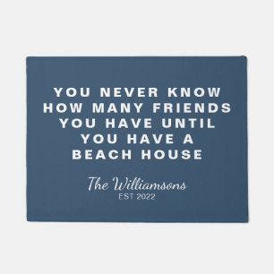 Paillasson Funny Beach House Friends Citation Personnalisée B