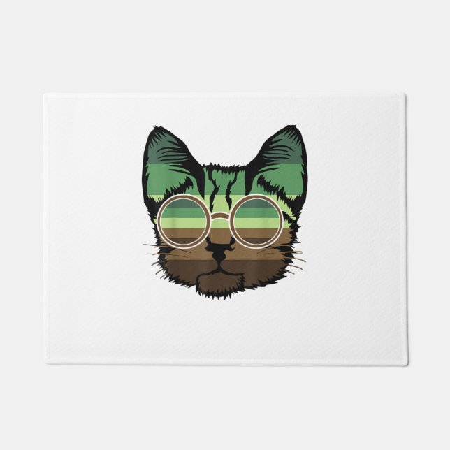 Paillasson Funny Cat rétro (Devant)