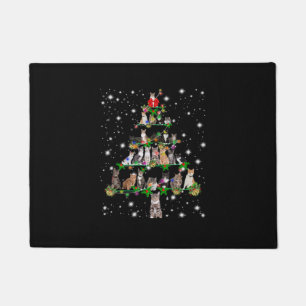 Paillasson Funny Cats Christmas Tree Tee Ornement Décor Cade