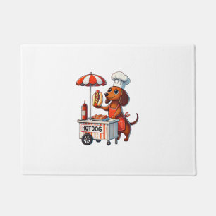 Paillasson Funny Dachshund Chien Weenie Saucisse Hotdog Sandw