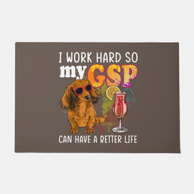 Paillasson Funny German Shorthaired Pointer Gifts GSP Lover (Devant)