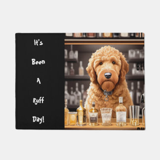 Paillasson Funny Goldendoodle Doodle Chien Brown et noir