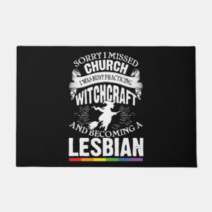 Paillasson Funny Lesbian Witch Pride Feminist
