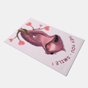 Paillasson Funny Romantique Sloth Smile Doormat