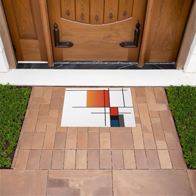 Paillasson Fusion géométrique minimaliste simple (De plein air)