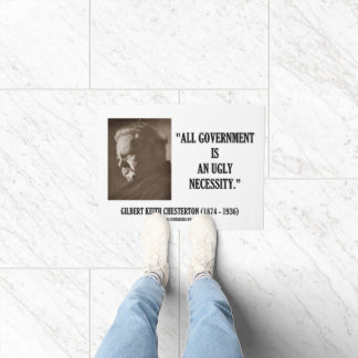 Paillasson G.K. Chesterton Tout Gouvernement Est Inutile