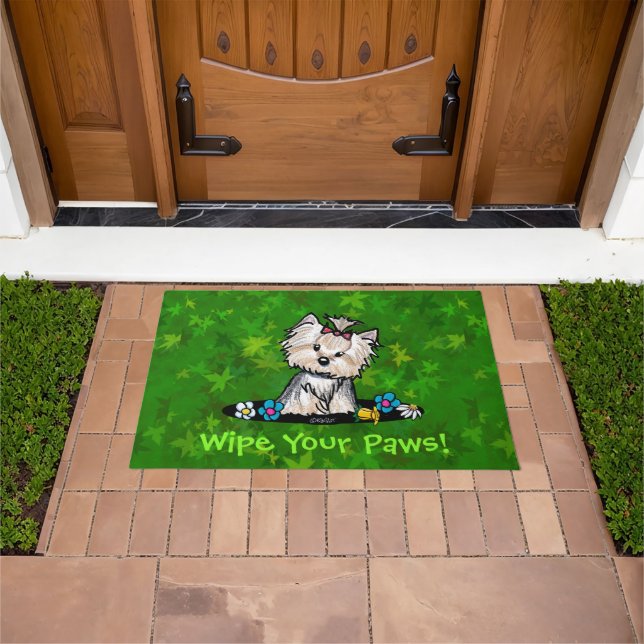 Paillasson Gardien Yorkie Terrier Doormat (De plein air)