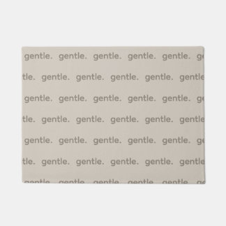 Paillasson Gentle Repeated Word Pattern Cozy, Calm & Soft