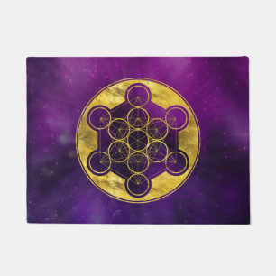 Paillasson Géométrie sacrée du cube de Metatron
