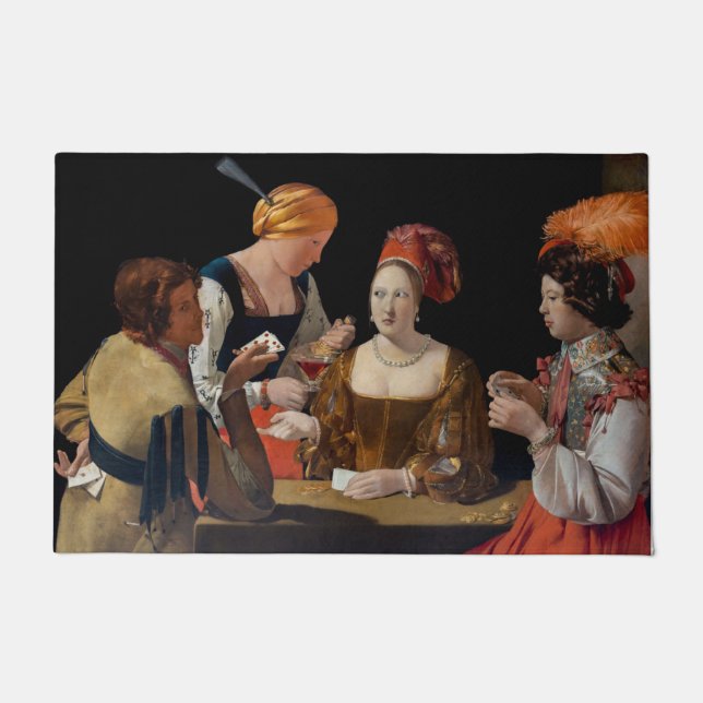 Paillasson Georges de la Tour - Cheat avec l'As des Diamants (Devant)