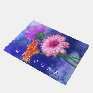 Paillasson Gerberas Doormat - Bienvenue