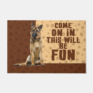 Paillasson German Shepherd Doormat, Funny GSD Lover Venin