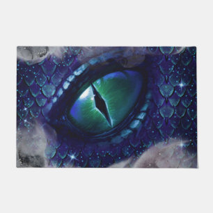 Paillasson Glam Enk Gothique Bleu Dragon Médiéval