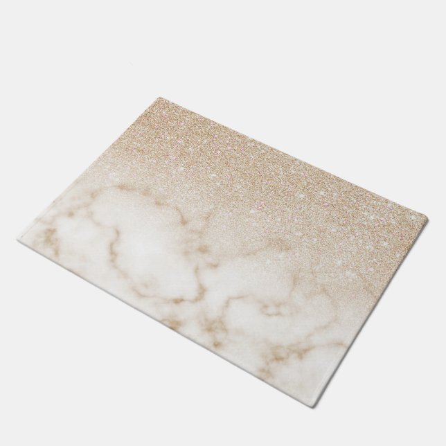 Paillasson Glamorous Gold White Glitter ombre (Incliné)