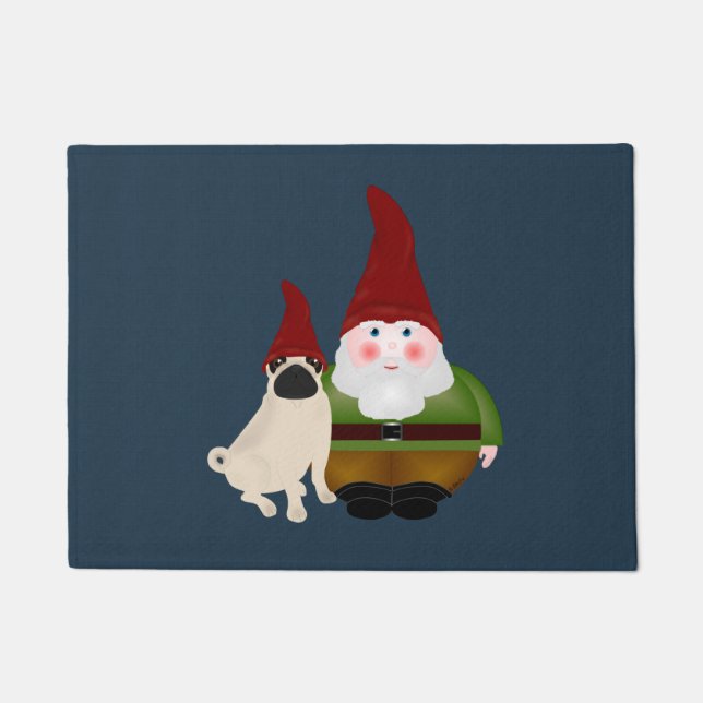 Paillasson Gnome et Carlin porte Mat (Devant)