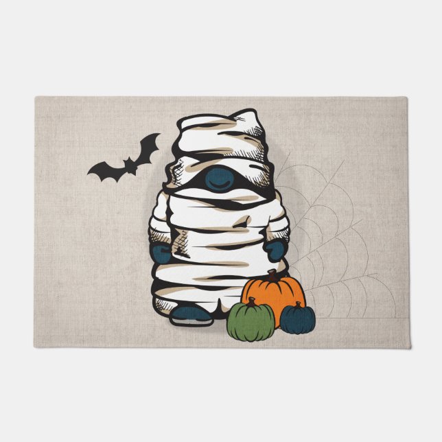Paillasson Gnome Momie Halloween (Devant)