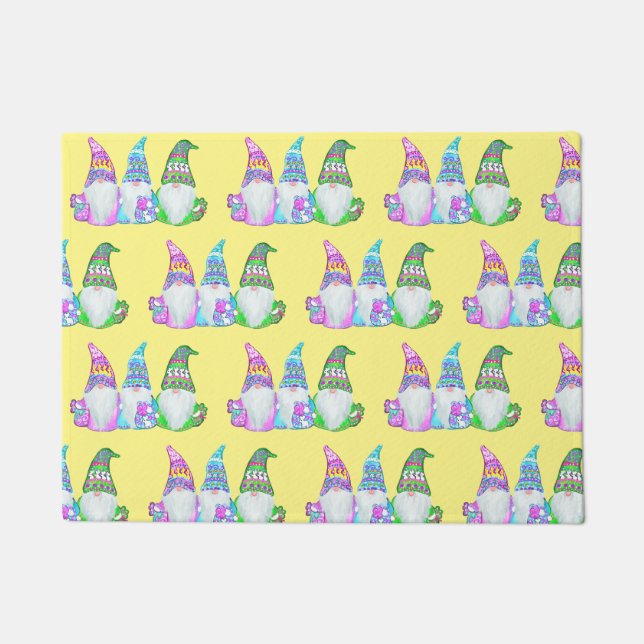 PAILLASSON GNOMES DE PÂQUES (Devant)