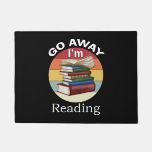 Paillasson Go Away I'm Reading Funny Book Reader Bookworm