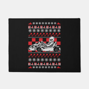 Paillasson Go Kart Racing Noël