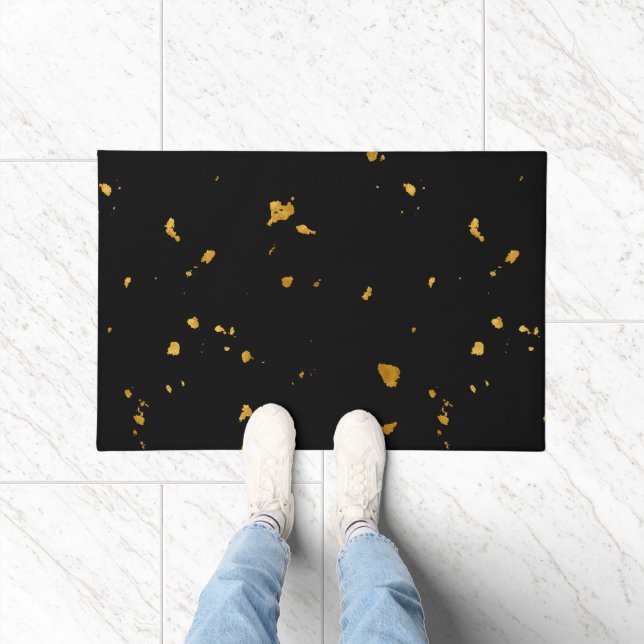 Paillasson Gold Flakes Noir (Intérieur)