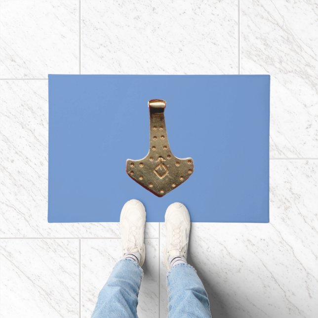 Paillasson Gold Thor marteau bleu grand porte mat (Intérieur)