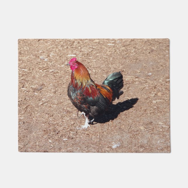 Paillasson Golden Cockerel Rooster doormat (Devant)