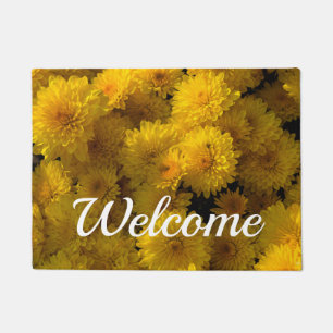 Paillasson Golden Mums Welcome Doormat