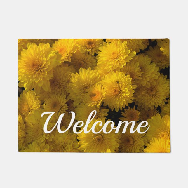 Paillasson Golden Mums Welcome Doormat (Devant)