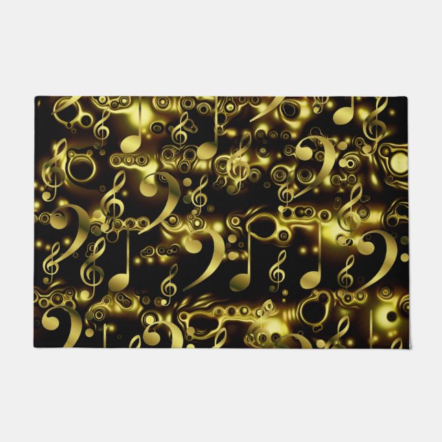 Paillasson golden music notes (Devant)