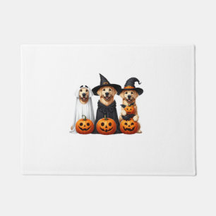 Paillasson Golden Retriever Ghost Halloween Amoureux de les c