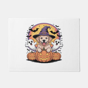 Paillasson Golden Retriever Halloween Witch Chien classique T