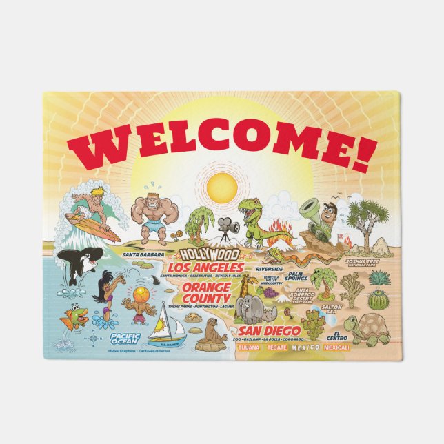 Paillasson Golden SoCal Welcome Mat (Devant)