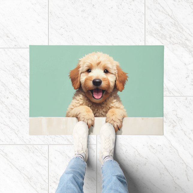 Paillasson Goldendoodle Dog Doormat Art (Intérieur)