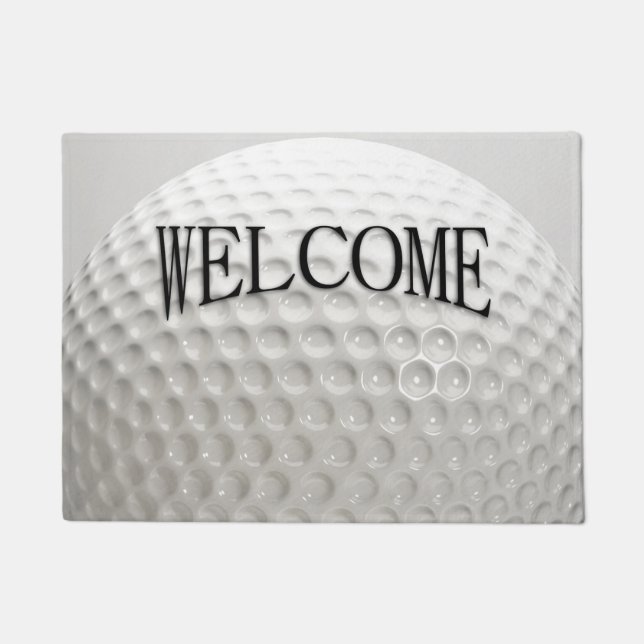 Paillasson Golf Ball Sport Bienvenue (Devant)