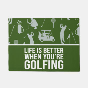 Paillasson Golf drôle dire pour golfeur