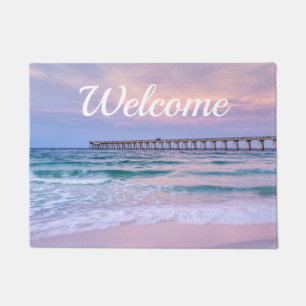Paillasson Good Morning Navarre Beach Pier Welcome Doormat
