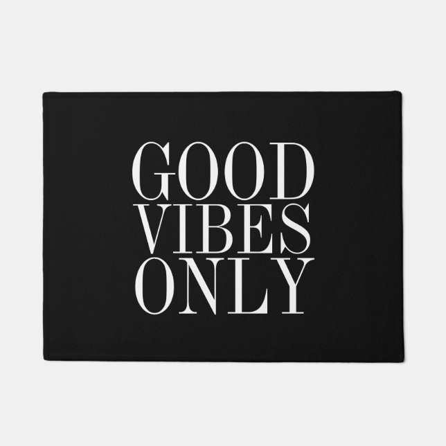 Paillasson Good Vibes uniquement - Décor Dorm - Décoration de (Devant)