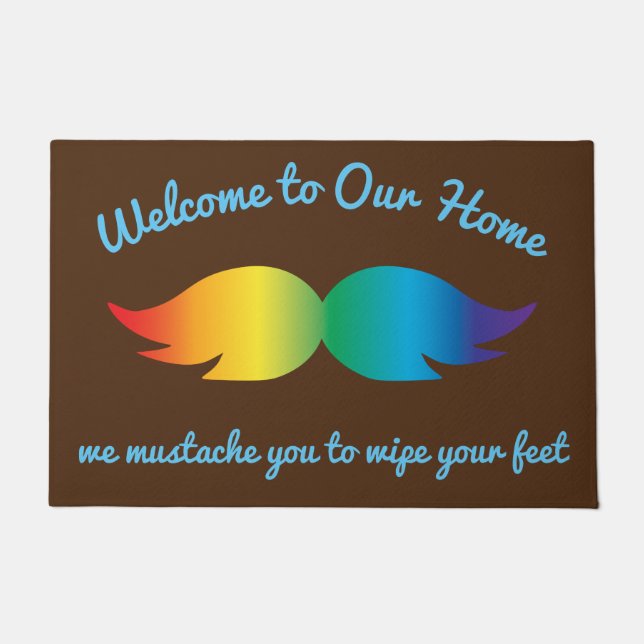 Paillasson Goofy Rainbow Mustache (Devant)