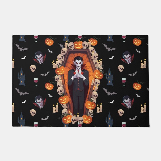 Paillasson 🦇 Gothique Vampire Black Doormat 🖤 🎃 (Devant)