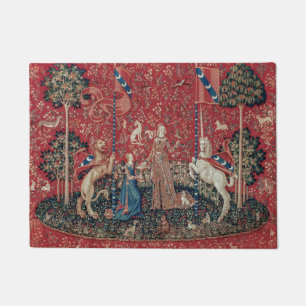 Paillasson Goût de tapisserie médiévale Lady and Unicorn