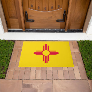 Paillasson Graphique Drapeau de l'état du Nouveau-Mexique dyn