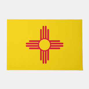 Paillasson Graphique du drapeau d'état du Nouveau-Mexique dyn